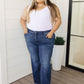 Ruth High Rise Release Hem Straight Jeans