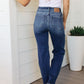 Ruth High Rise Release Hem Straight Jeans