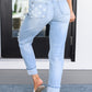 Judy Blue Mid Rise Star Pocket Boyfriend Jeans