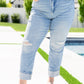 Judy Blue Mid Rise Star Pocket Boyfriend Jeans