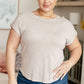 Selfishly Mine T-Shirt in Taupe