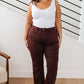 Judy Blue High Rise Tummy Control Flare Jeans in Espresso