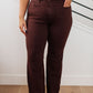 Judy Blue High Rise Tummy Control Flare Jeans in Espresso