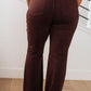 Judy Blue High Rise Tummy Control Flare Jeans in Espresso
