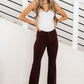 Judy Blue High Rise Tummy Control Flare Jeans in Espresso
