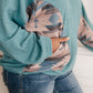 Southwest Sunrise Patchwork Hoodie