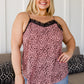 Spots N Lace Camisole In Mauve