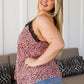 Spots N Lace Camisole In Mauve