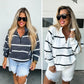PREORDER: Summer Striped Easy Does It Pullover in Two Colors (ETA MID JULY)