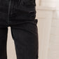 Susannah High Rise Rigid Magic 90's Distressed Straight Jeans in Black