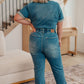 Judy Blue Short Sleeve Denim Jumpsuit