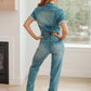 Judy Blue Short Sleeve Denim Jumpsuit