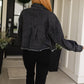 TTYL Jacket In Black Denim