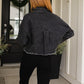 TTYL Jacket In Black Denim