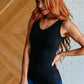 The Basics Reversible Longline Tank in Black