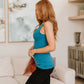 The Basics Reversible Longline Tank in Dark Teal