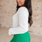 Told You So Ribbed Knit V Neck Sweater
