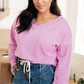 Totally Verified Long Sleeve V-Neck Top