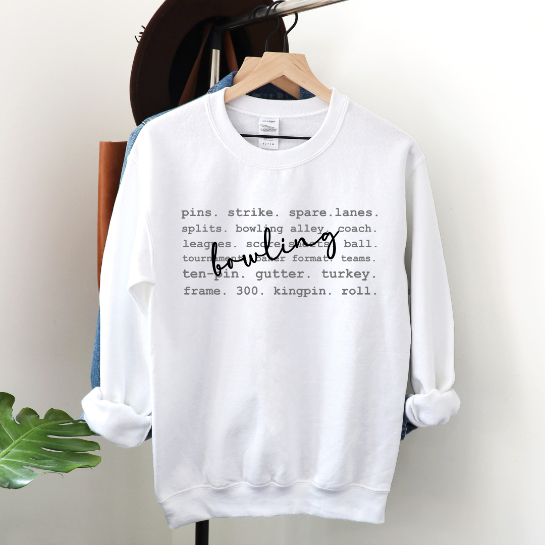 Bowling Words Sweatshirt