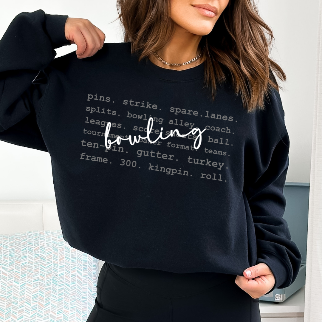 Bowling Words Sweatshirt