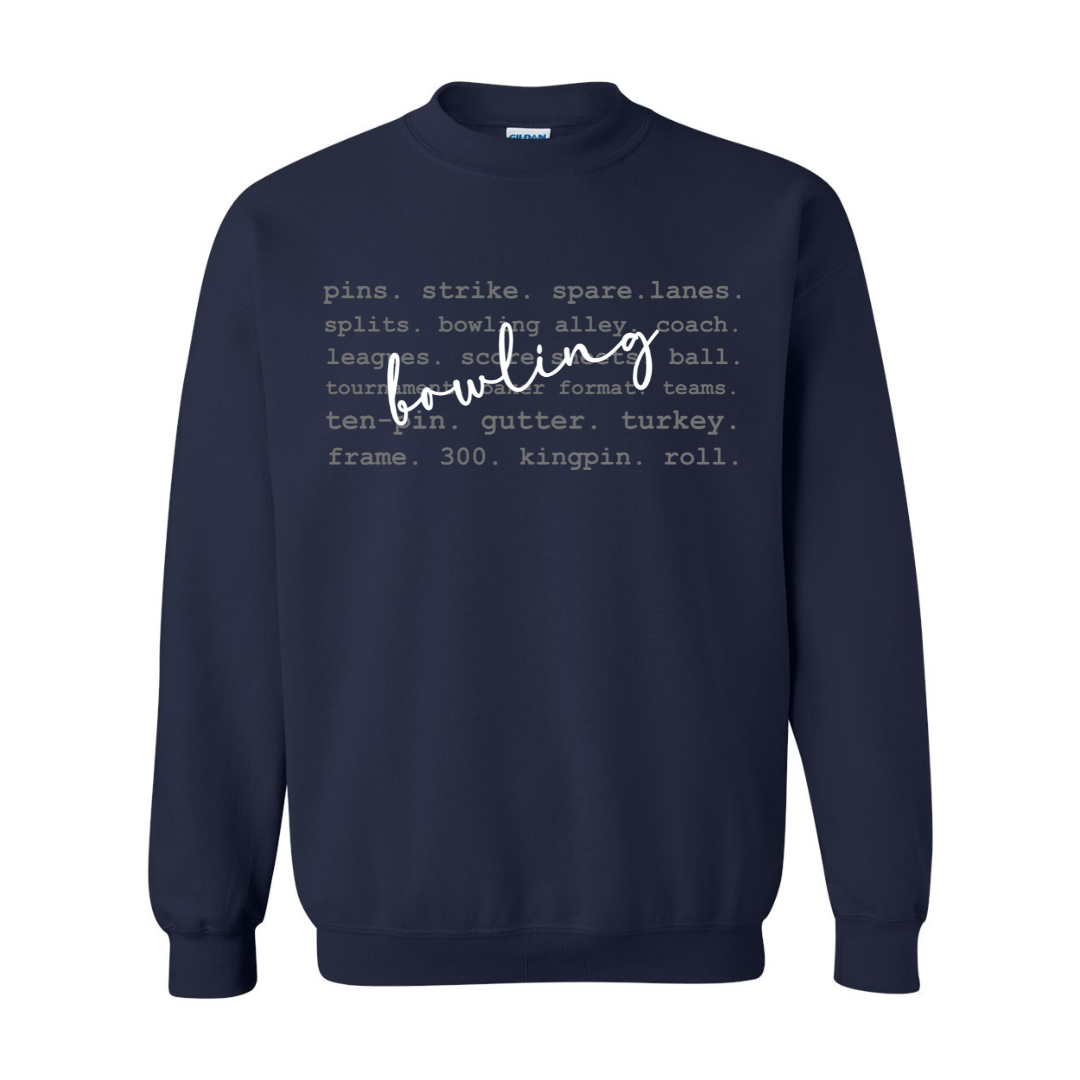 Bowling Words Sweatshirt