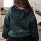 Velvet Icon Hoodie In Grey Blue