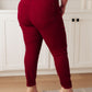 Judy Blue High Rise Tummy Control Skinny Jeans in Scarlet