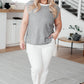 What's Going On Striped Sleeveless Top