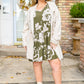 Worthwhile Moment Floral Tiered Dress In Olive