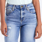 BAYEAS High Rise Denim Bermuda Shorts