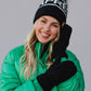 Black & White Apres Pom Hat