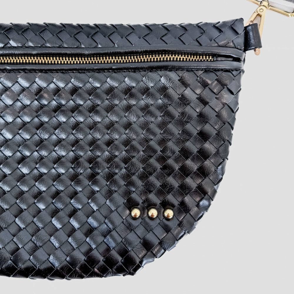 Westlyn Woven Bum Bag Wholesale - NEW COLOR ADDED!: Checkered Coffee