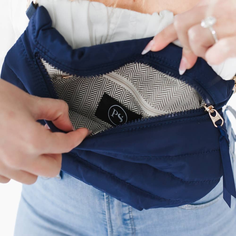 Jolie Puffer Belt Bag: Emerald