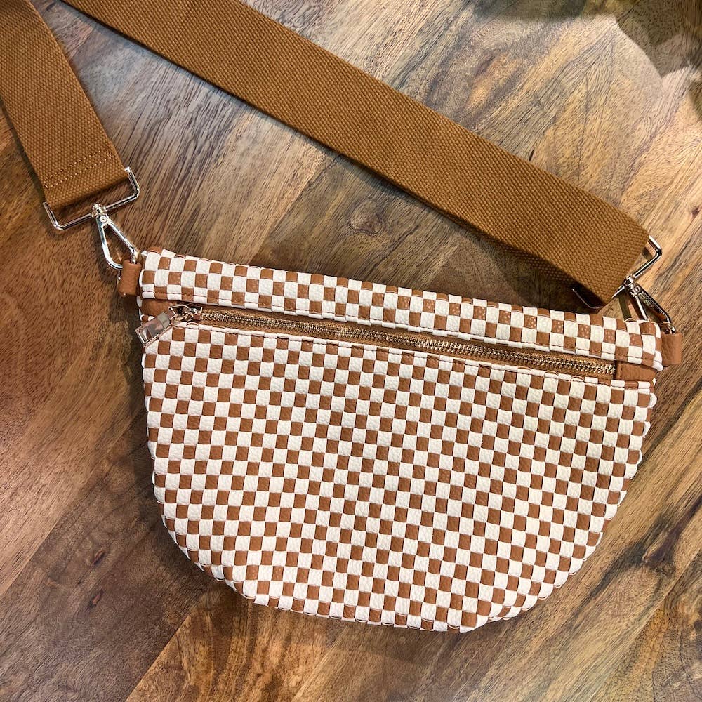RESTOCKED! Westlyn Woven Bum Bag: Emerald