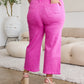 RFM Tummy Control Wide Leg Cropped Jeans - Pink Rogue