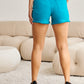 RFM Tummy Control High Waist Denim Shorts - Crystal Teal