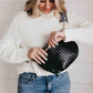 RESTOCKED! Westlyn Woven Bum Bag: Checkered Brown