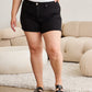 RFM Tummy Control High Waist Denim Shorts - Black