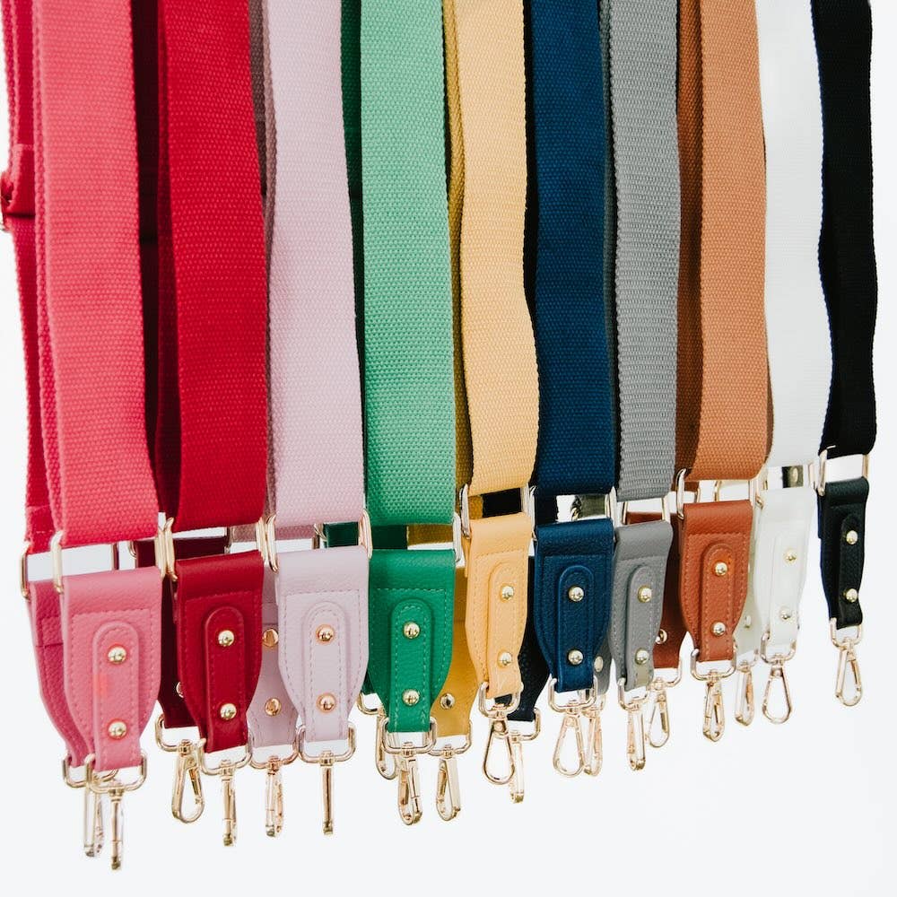 Callie Canvas Adjustable Strap: Brown