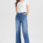 BAYEAS High Waist Release Hem Wide Leg Jeans