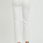 RISEN High Rise Button Fly Straight Ankle Jeans