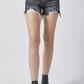 RISEN Black Distressed Denim Shorts