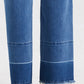 BAYEAS High Waist Release Hem Wide Leg Jeans
