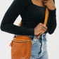 Callie Canvas Adjustable Strap: Brown
