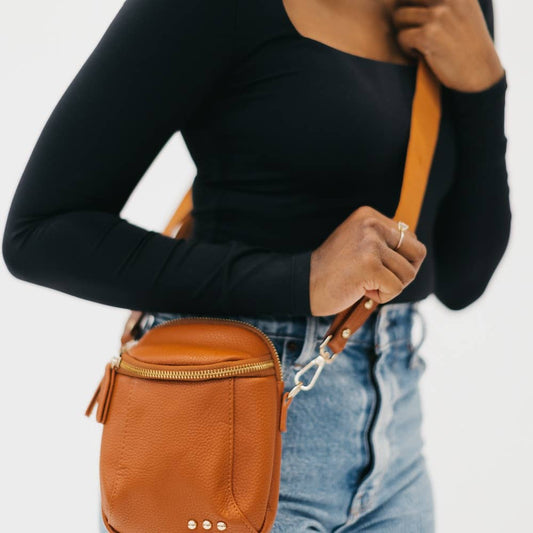 Callie Canvas Adjustable Strap: Brown