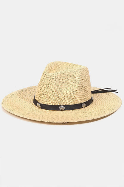 Summer Belt Strap Straw Hat