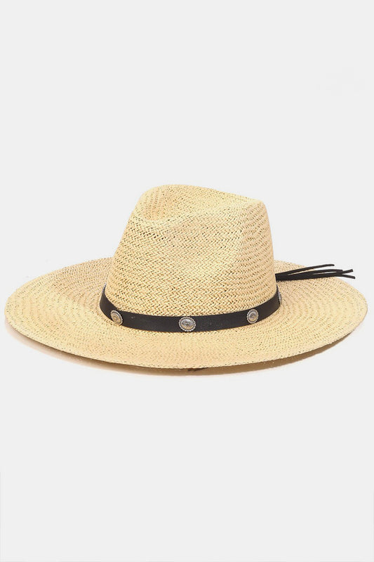Summer Belt Strap Straw Hat