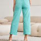 RFM Tummy Control Cropped Wide Leg Jeans - Island Green