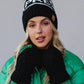 Black & White Apres Pom Hat
