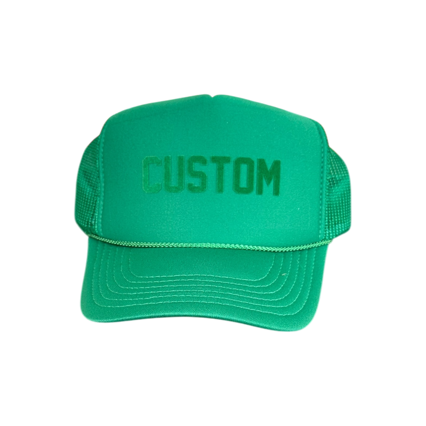 CUSTOM - Green Tonal Trucker Hat